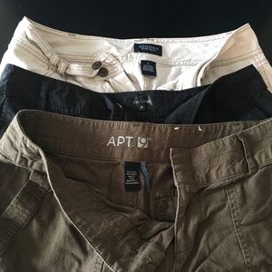 2 pairs of shorts and 1 pair of skorts